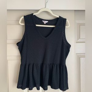 Nanette Lapore | Black Tank | Size L